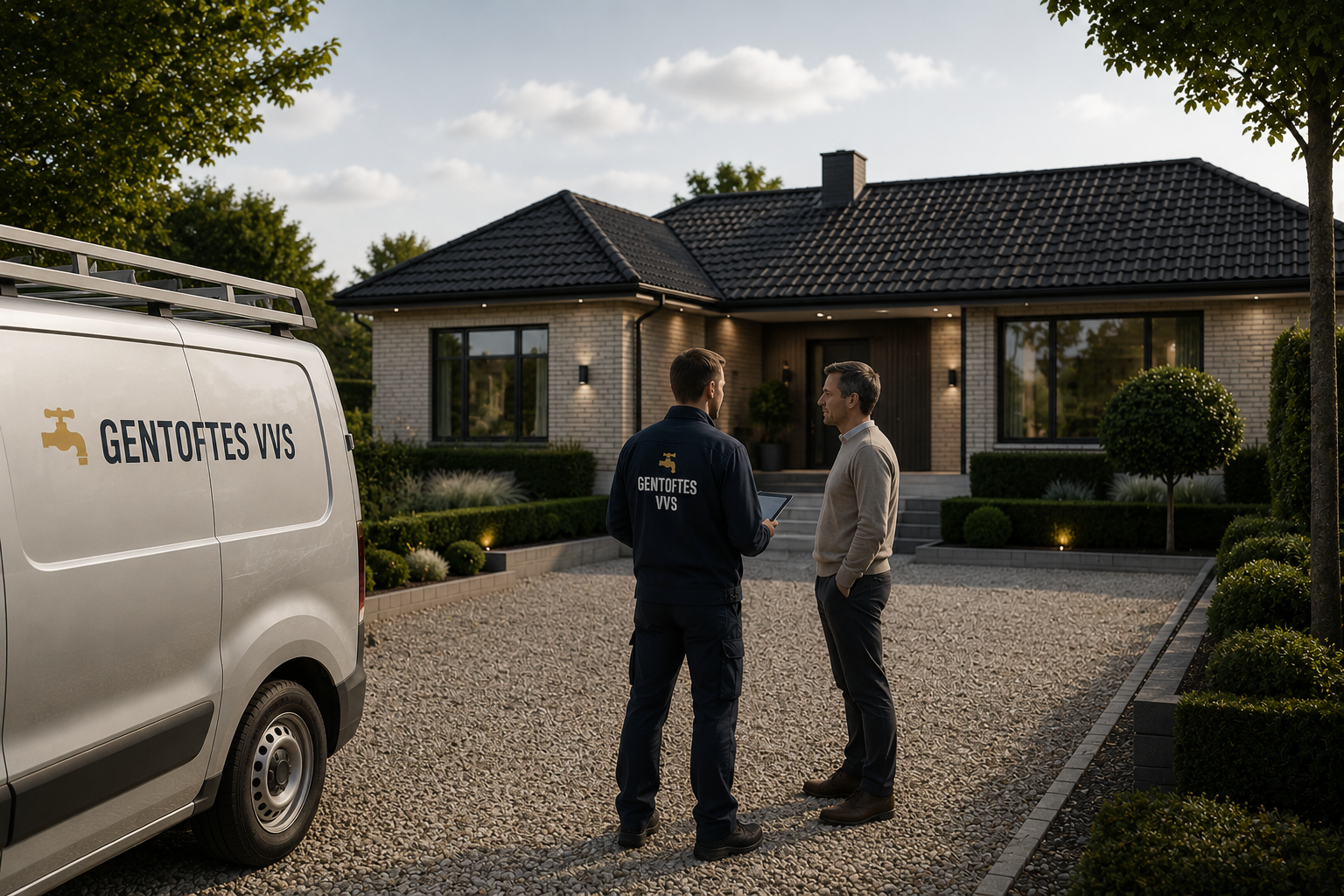 VVS'er der arbejder med rør i Gentofte